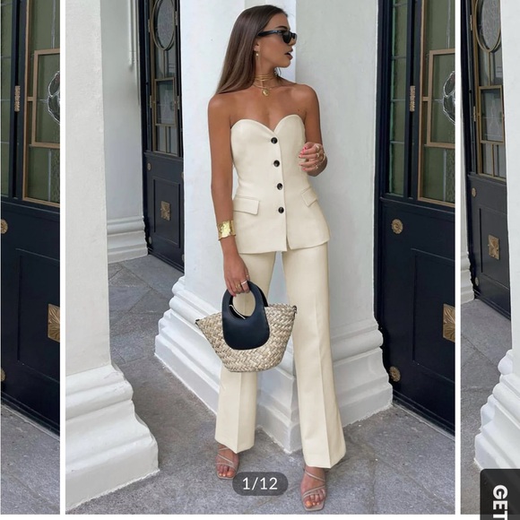 Commense solid strapless tube top L - Picture 2 of 6